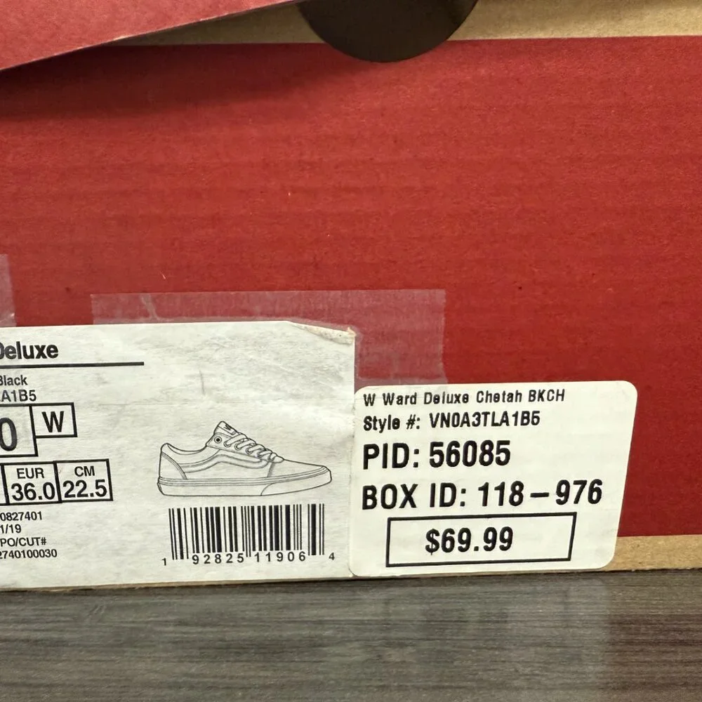 Vans Ward Deluxe Cheetah Black - Picture 9 of 9